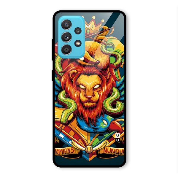 Animal Art Glass Back Case for Galaxy A52s 5G