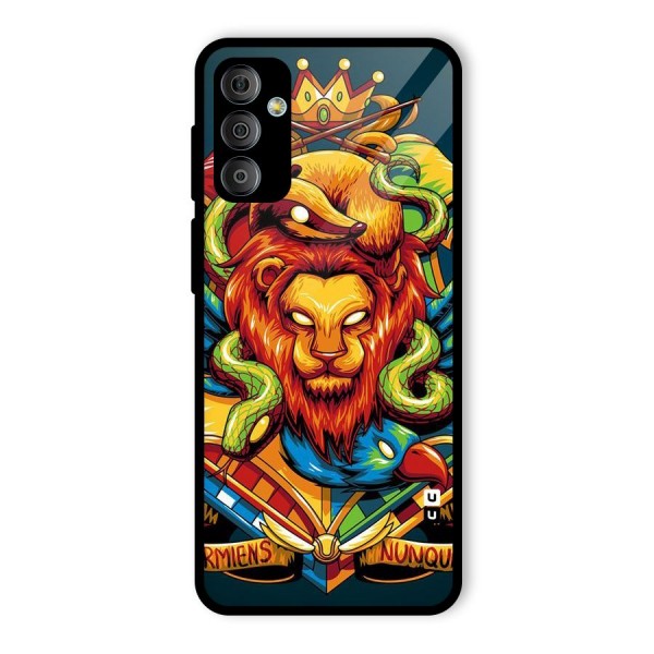 Animal Art Glass Back Case for Galaxy F23