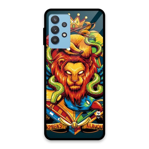 Animal Art Glass Back Case for Galaxy M32 5G