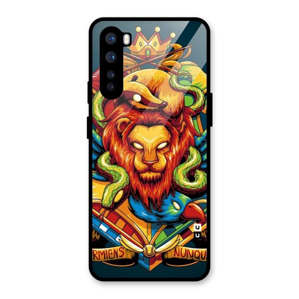 Animal Art Glass Back Case for OnePlus Nord