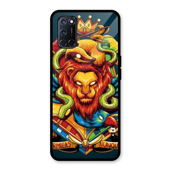 Animal Art Glass Back Case for Oppo A52