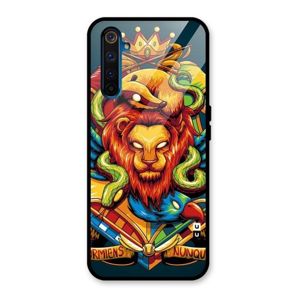 Animal Art Glass Back Case for Realme 6 Pro