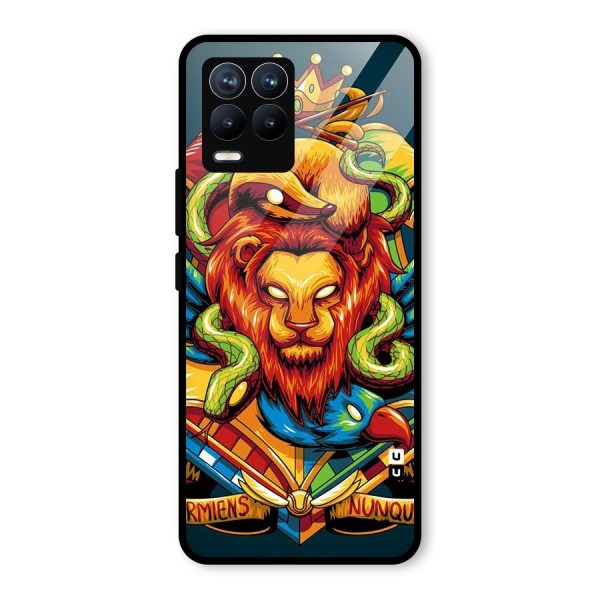 Animal Art Glass Back Case for Realme 8 Pro