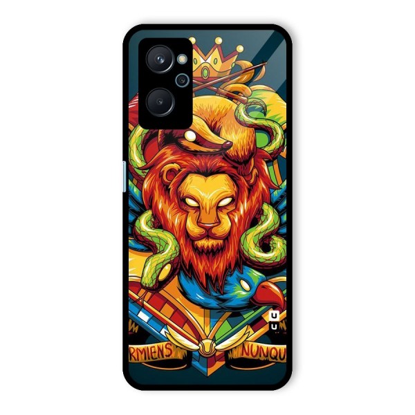 Animal Art Glass Back Case for Realme 9i