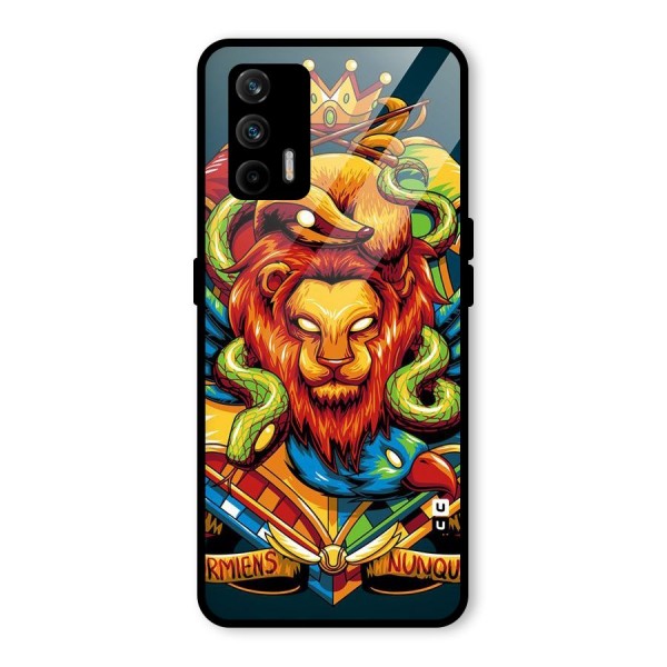 Animal Art Glass Back Case for Realme X7 Max