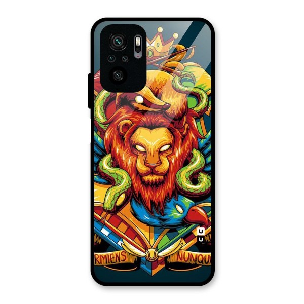 Animal Art Glass Back Case for Redmi Note 10