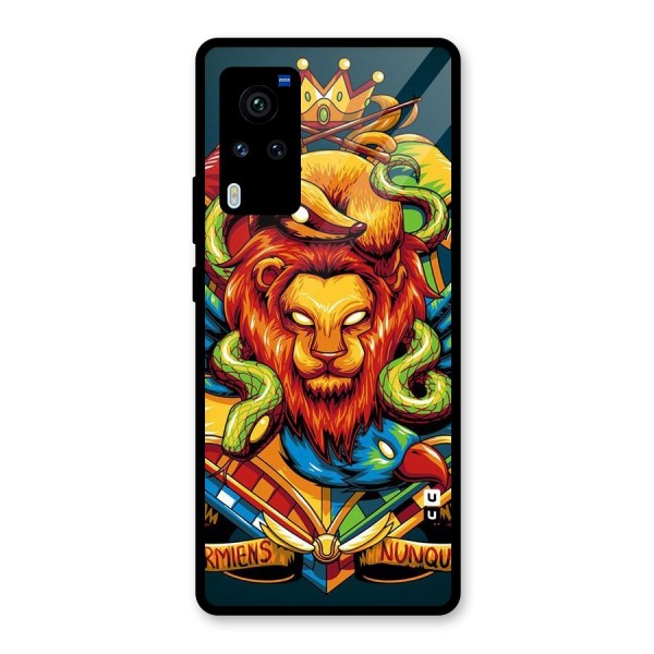 Animal Art Glass Back Case for Vivo X60 Pro