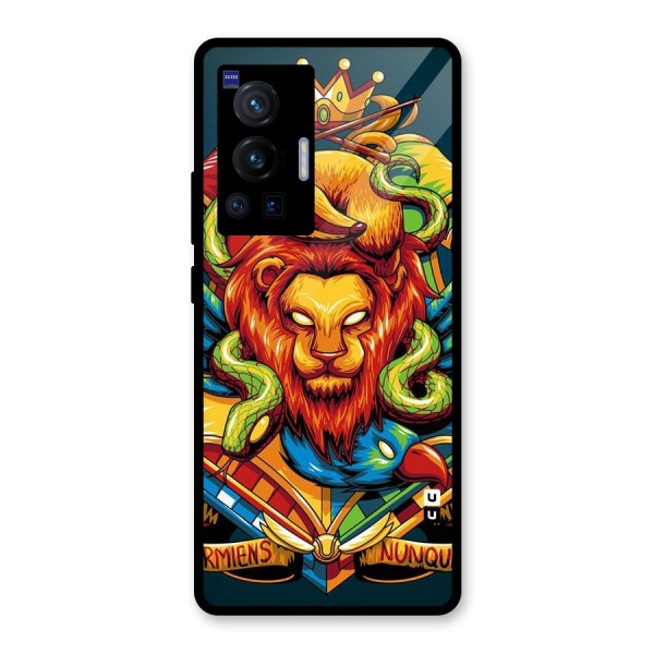 Animal Art Glass Back Case for Vivo X70 Pro