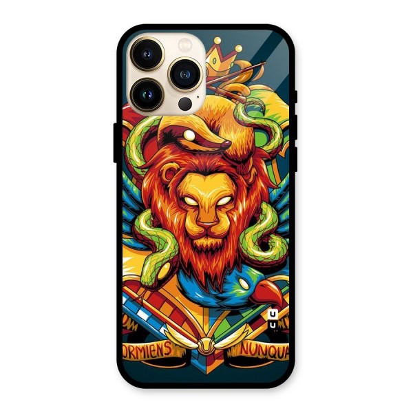 Animal Art Glass Back Case for iPhone 13 Pro Max