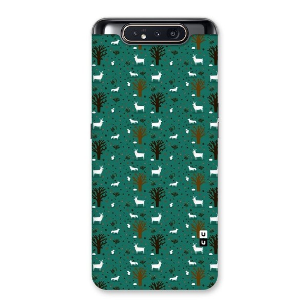 Animal Grass Pattern Back Case for Galaxy A80