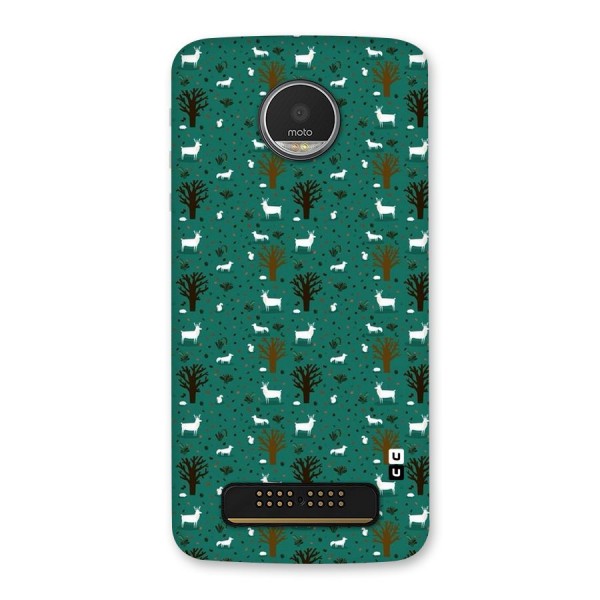 Animal Grass Pattern Back Case for Moto Z Play