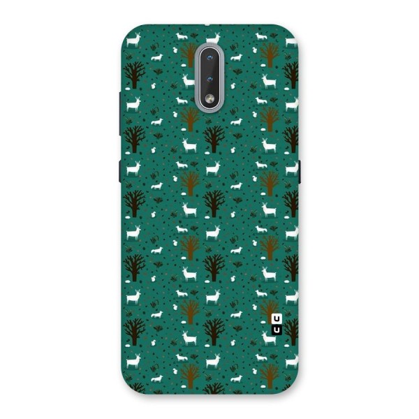 Animal Grass Pattern Back Case for Nokia 2.3