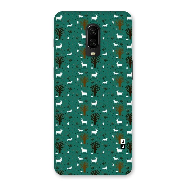 Animal Grass Pattern Back Case for OnePlus 6T