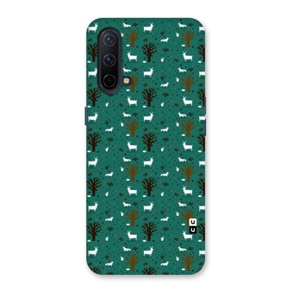 Animal Grass Pattern Back Case for OnePlus Nord CE 5G