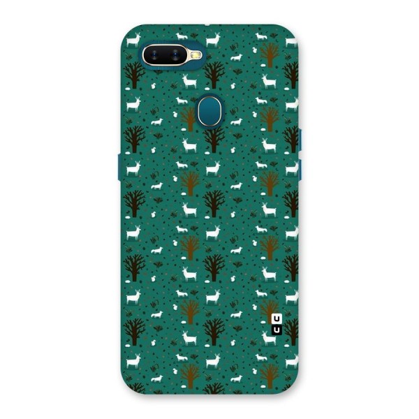 Animal Grass Pattern Back Case for Oppo A12