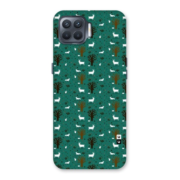 Animal Grass Pattern Back Case for Oppo F17 Pro