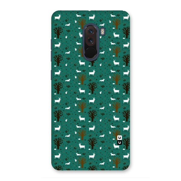 Animal Grass Pattern Back Case for Poco F1