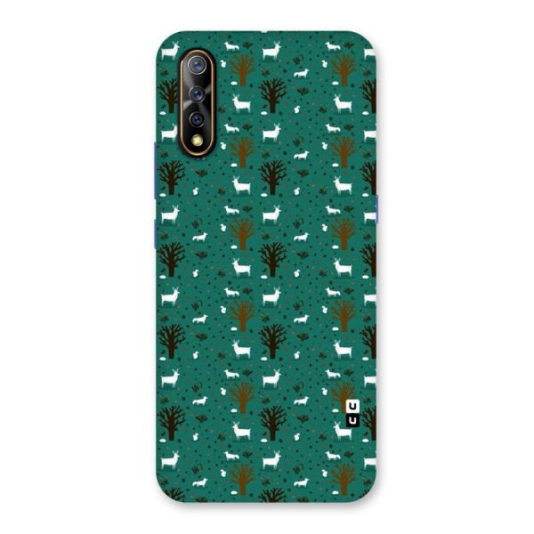 Animal Grass Pattern Back Case for Vivo S1