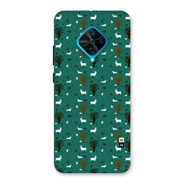 Animal Grass Pattern Back Case for Vivo S1 Pro