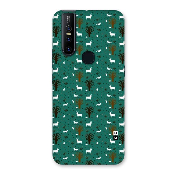 Animal Grass Pattern Back Case for Vivo V15