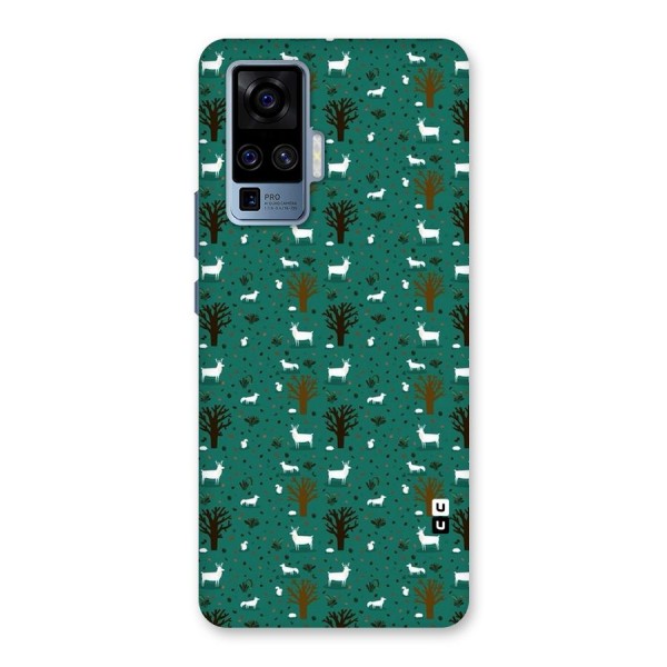 Animal Grass Pattern Back Case for Vivo X50 Pro