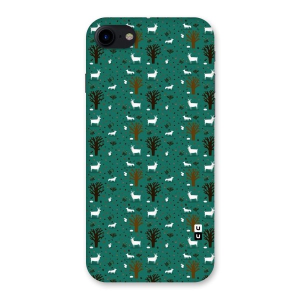 Animal Grass Pattern Back Case for iPhone SE 2020