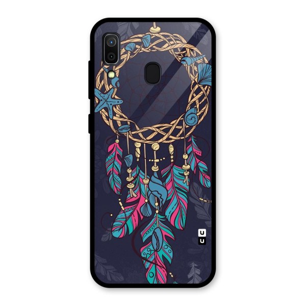 Animated Dream Catcher Glass Back Case for Galaxy A30