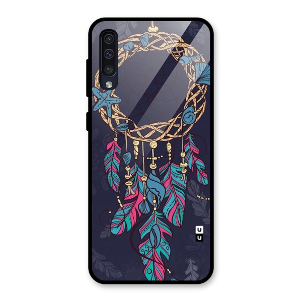 Animated Dream Catcher Glass Back Case for Galaxy A50