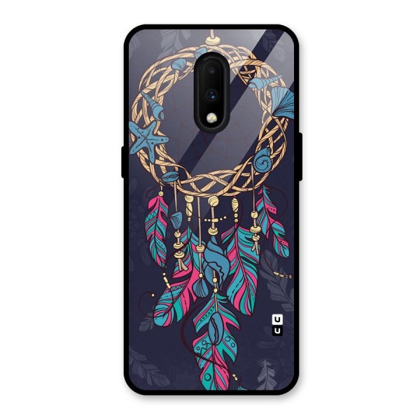 Animated Dream Catcher Glass Back Case for OnePlus 7