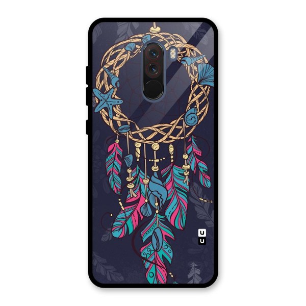 Animated Dream Catcher Glass Back Case for Poco F1