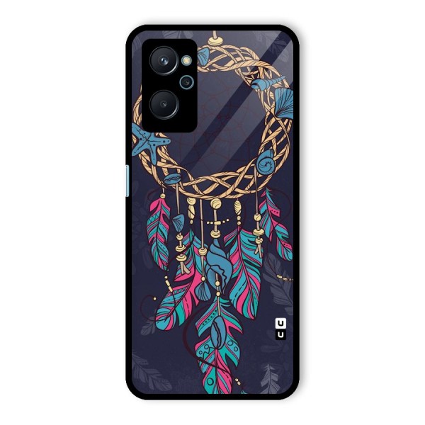 Animated Dream Catcher Glass Back Case for Realme 9i