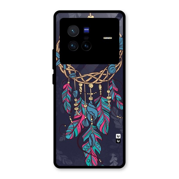 Animated Dream Catcher Glass Back Case for Vivo X80