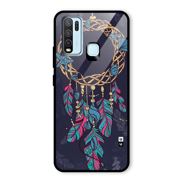 Animated Dream Catcher Glass Back Case for Vivo Y30