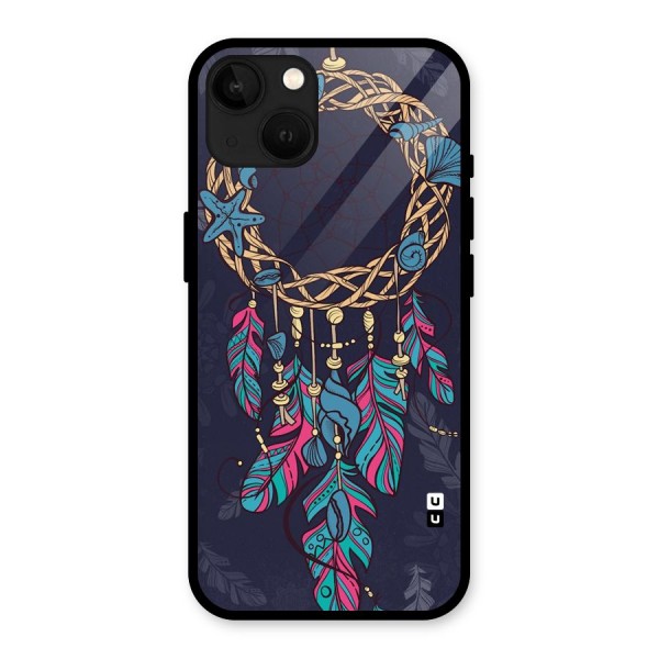 Animated Dream Catcher Glass Back Case for iPhone 13