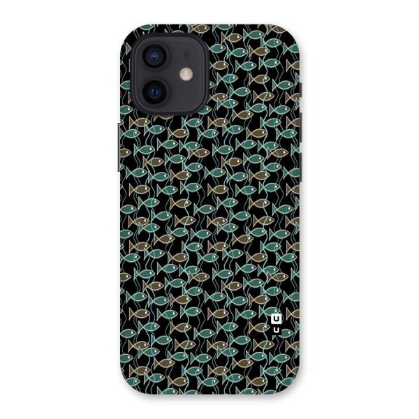 Animated Fishes Art Pattern Back Case for iPhone 12