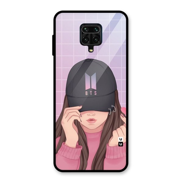 Anime Beautiful BTS Girl Glass Back Case for Poco M2 Pro