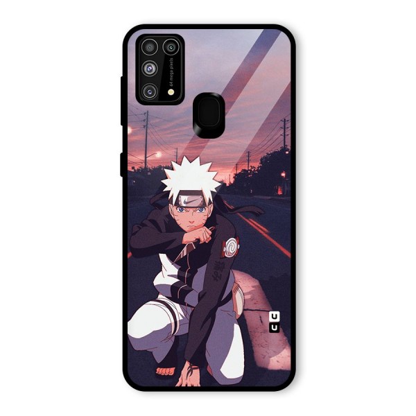 Anime Naruto Aesthetic Glass Back Case for Galaxy M31