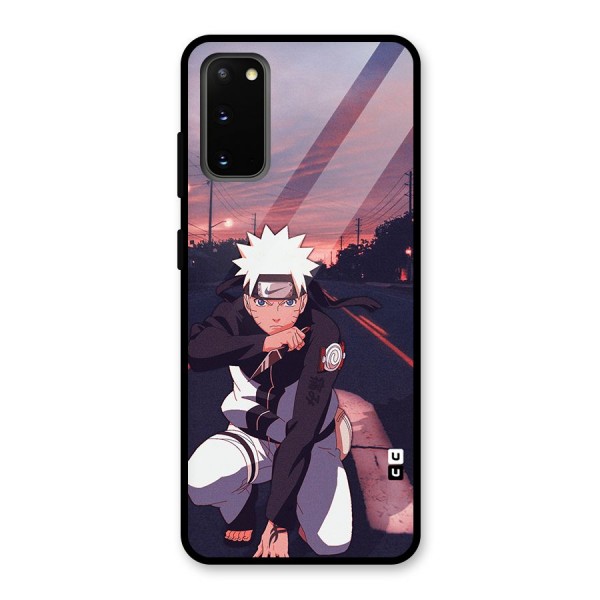 Anime Naruto Aesthetic Glass Back Case for Galaxy S20