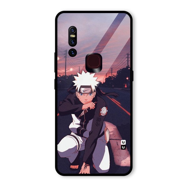 Anime Naruto Aesthetic Glass Back Case for Vivo V15