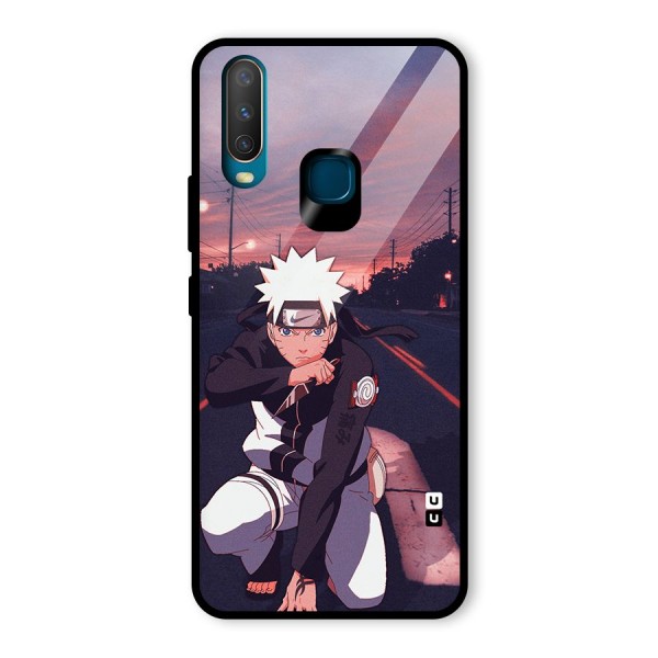 Anime Naruto Aesthetic Glass Back Case for Vivo Y12