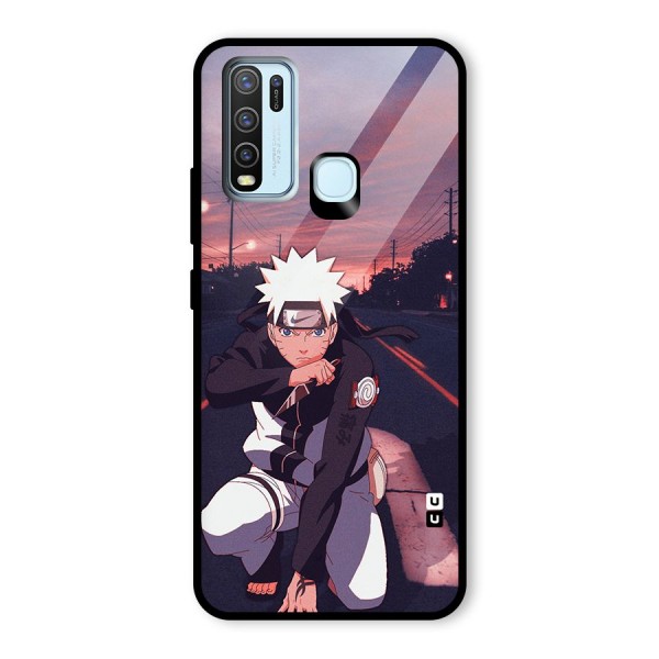 Anime Naruto Aesthetic Glass Back Case for Vivo Y30