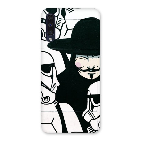 Anonymous Hat Back Case for Galaxy A50