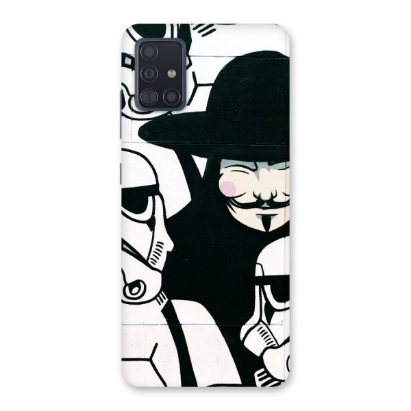 Anonymous Hat Back Case for Galaxy A51