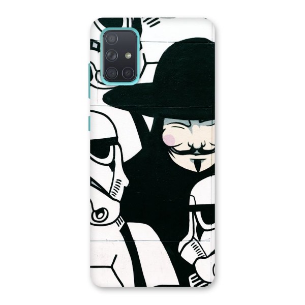 Anonymous Hat Back Case for Galaxy A71