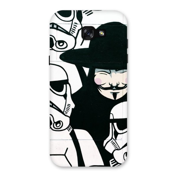 Anonymous Hat Back Case for Galaxy A7 (2017)