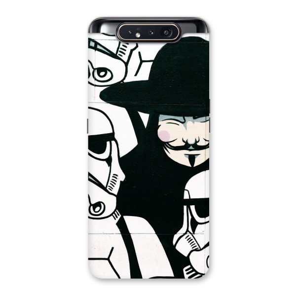 Anonymous Hat Back Case for Galaxy A80