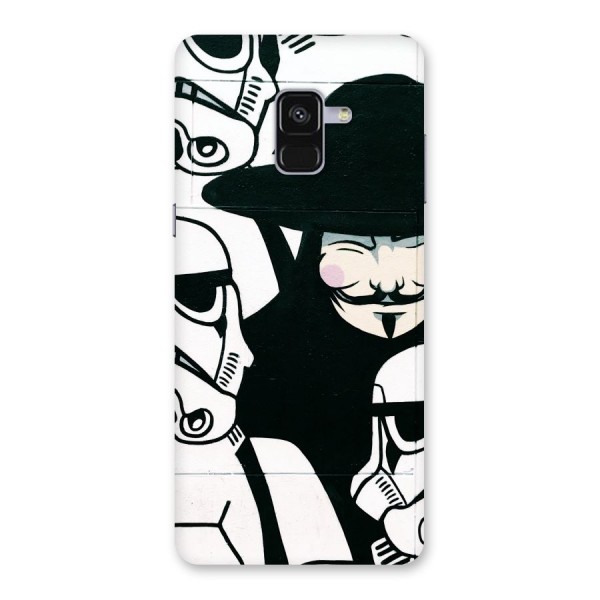 Anonymous Hat Back Case for Galaxy A8 Plus