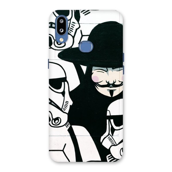 Anonymous Hat Back Case for Galaxy M01s