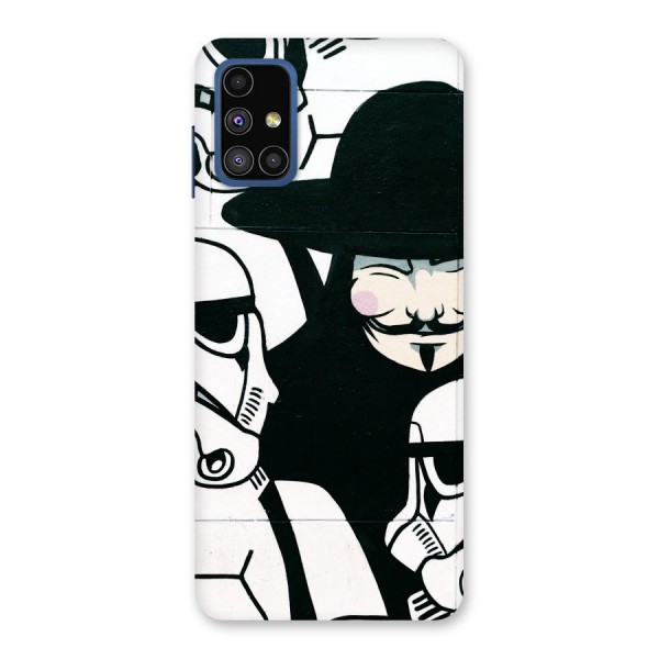 Anonymous Hat Back Case for Galaxy M51