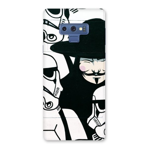 Anonymous Hat Back Case for Galaxy Note 9